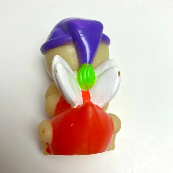 Vintage 80s Playskool Glo Friends Glow in the Dark Finger Puppet Purple Hat - Picture 10 of 12